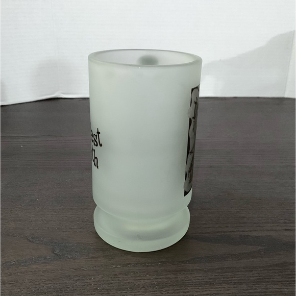 Vintage Disney Tickerbell Frosted Glass Mug Happiest Place on Earth NOS Made USA - Picture 3 of 6